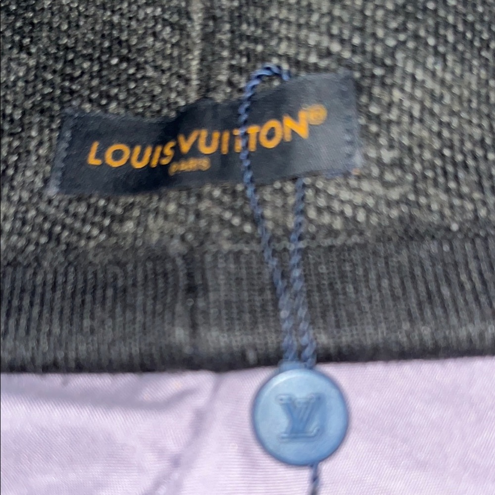 Louis Vuitton Black Knit Beanie - Picture 2 of 2